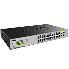 Switch 24Port POE 370W Gigabit + 2Ports uplink+ 2Ports SFP DGS-1026MP/B1A